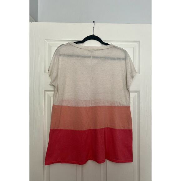 Women’s Entro Tunic Top Pink 3 Color Block Size Small - Picture 6 of 6